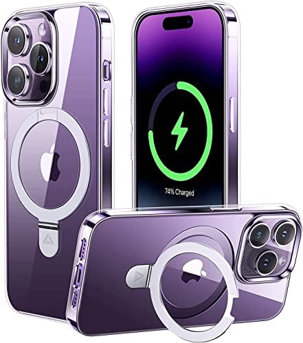 Andobil עבור iPhone 14 Pro Max Thone Case [תואם ל- Magsafe] [2023 סדרת Easyrelax] מעמד טבעת MAG